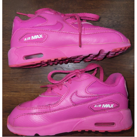 Nike Other - Nike Air Max 90 LTR GS Pink Laser Fuchsia 833379-603 Kid Girl Toddler Size 9C